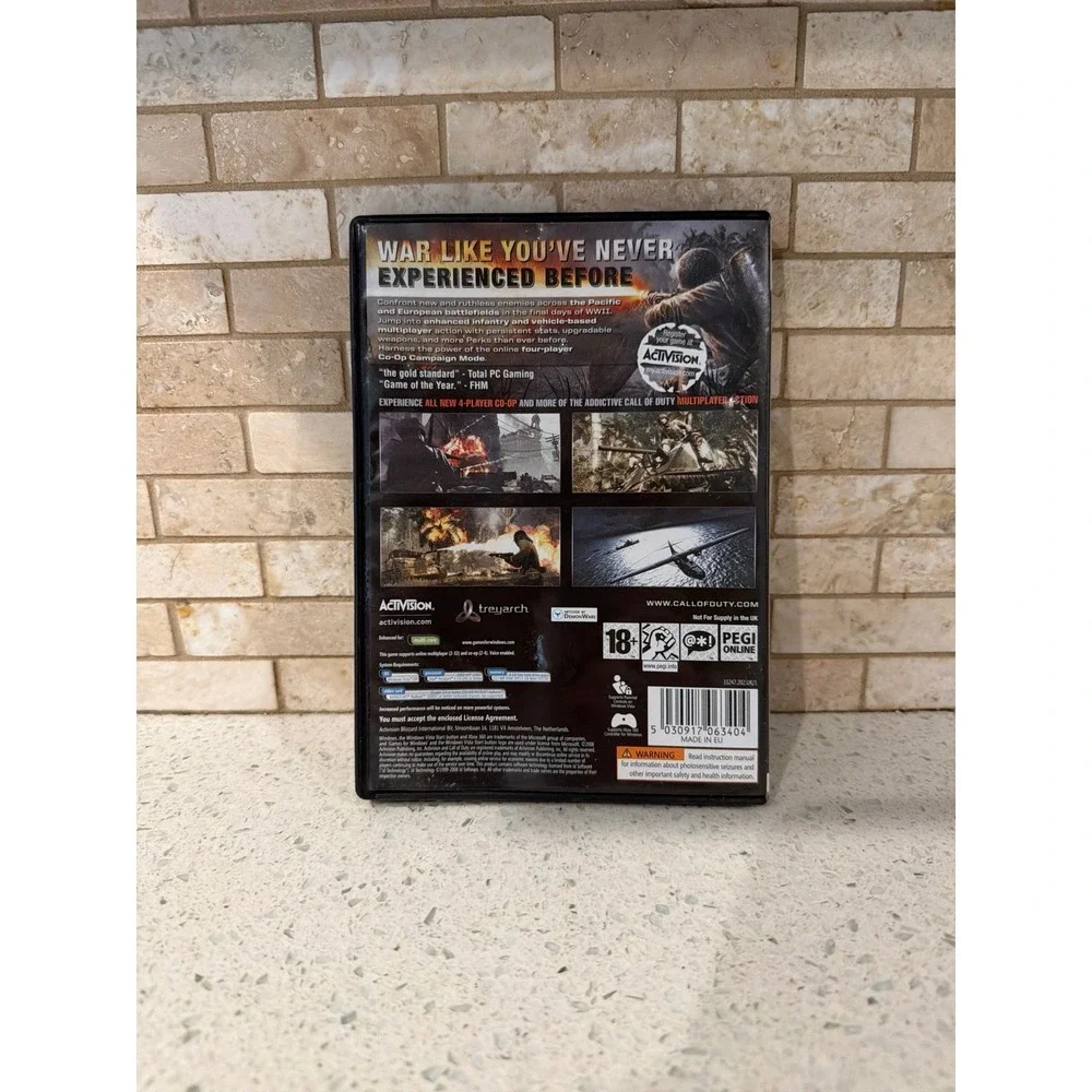 Call of Duty World at War PC DVD ROM 2008‎